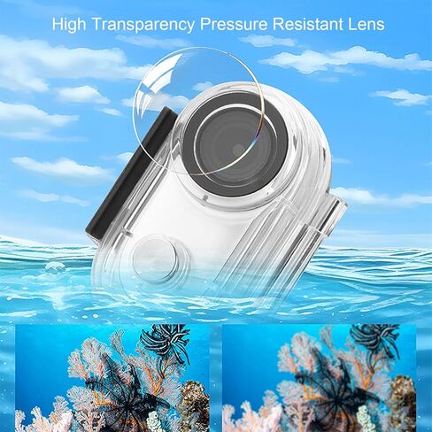 Water Proof Dive Case for Insta-360 GO 3S GO 3 Action Camera, 40M/131FT Underwater Protective Housing Shell with Bracket Accessories for Diving Surfing Swimming in Kuwait