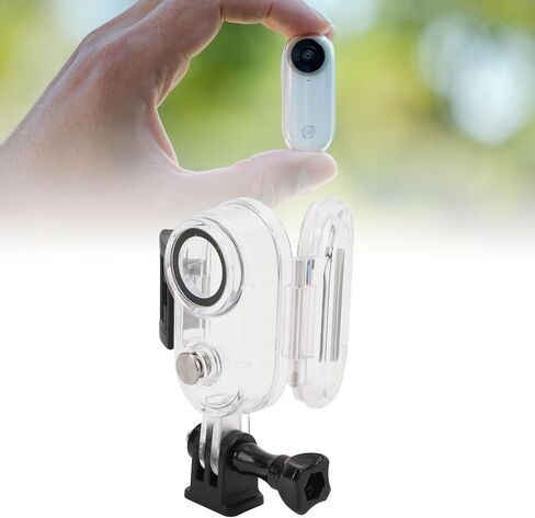 Water Proof Dive Case for Insta-360 GO 3S GO 3 Action Camera, 40M/131FT Underwater Protective Housing Shell with Bracket Accessories for Diving Surfing Swimming in Kuwait