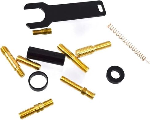 White Bullet Antenna with Chrome Tip 5.5 inch for Ford F150, F250, F350, F450, Excursion and All Ford Vehicles Comes with Installation Hardware in Kuwait