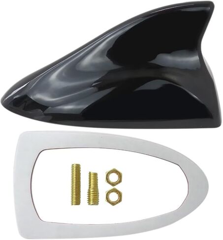 Car Shark Fin Antenna with Fittings, Roof Radio AM/FM Signal Radio Aerial for Hyundai Tucson 2005-2019 - Black in Kuwait