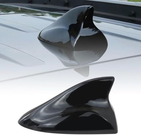 Car Shark Fin Antenna with Fittings, Roof Radio AM/FM Signal Radio Aerial for Hyundai Tucson 2005-2019 - Black in Kuwait