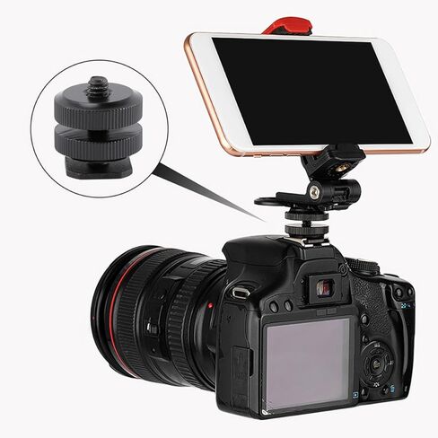 Balacoo 4 قطع من سبائك الألومنيوم للكاميرا الساخنة محول برغي ثلاثي القوائم لحامل فلاش DSLR، متوافق مع معدات إضاءة التصوير الفوتوغرافي وإكسسوارات الحامل ثلاثي القوائم in Kuwait