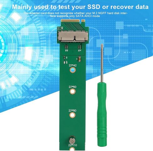 Buachois SSD to M.2 NGFF Adapter Card, Converter for Data Recovery MZJPV5120/0A4 MZJPU512T/0A6 SD6PQ4M128G/256G1021 SATA AHCI Mode Test Tool in Kuwait