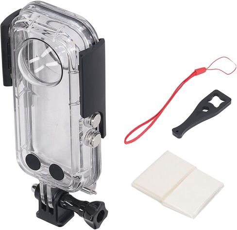 X3 Dive Case Waterproof Housing 40m Deep Protection - Optical Glass Lens, Durable PC Shell for Underwater Sports & Diving Enthusiasts in Kuwait