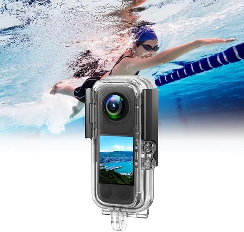 X3 Dive Case Waterproof Housing 40m Deep Protection - Optical Glass Lens, Durable PC Shell for Underwater Sports & Diving Enthusiasts in Kuwait