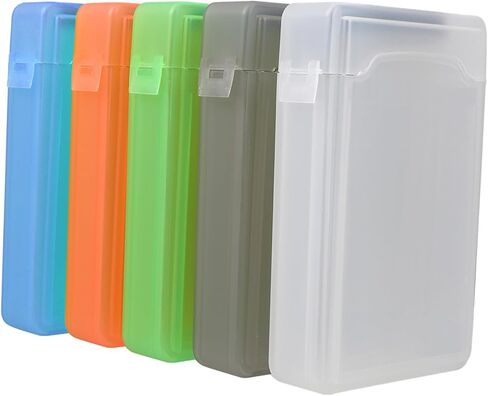 VALICLUD 5pcs 2.5-inch Hard Disk Storage Boxes Plastic Hard Drive Protective Cases with Multiple Colors for Home and Office HDD Organization and Safe Storage in Kuwait