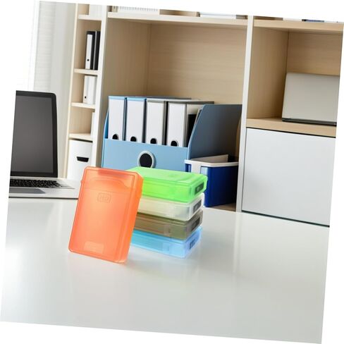 VALICLUD 5pcs 2.5-inch Hard Disk Storage Boxes Plastic Hard Drive Protective Cases with Multiple Colors for Home and Office HDD Organization and Safe Storage in Kuwait