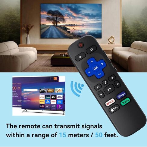 【Pack of 2】 Compatible with Roku TV remotes-Roku Remote Replacement Compatible with Hisense, Onn, Sharp, Phillips, Element, Insignia, RCA, Sanyo, LG, JVC, and Westinghouse Series Roku smart TVs. in Kuwait