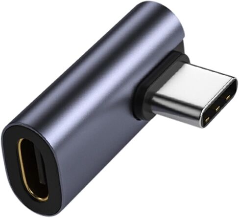 USB C Adapter 90 Degree Low Profile Type-C Male to Female Extender Support 3.1 Data Transfer Type-c Male to Type-c Female Adapter Extension in Kuwait