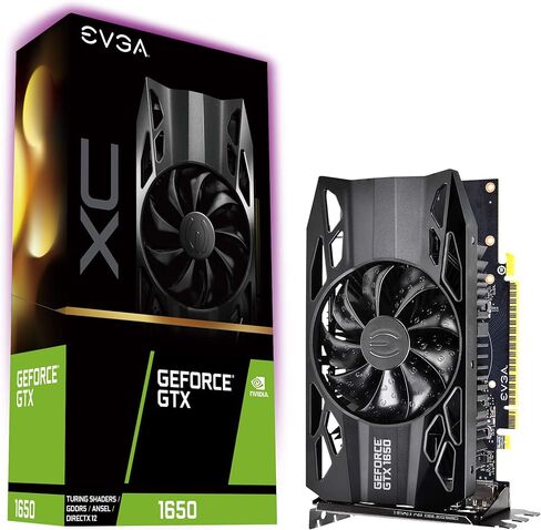 EVGA GeForce GTX 1650 XC، Overclocked، 2.75 Slot Extreme Cool، 65C Gaming، 4GB GDDR5، 04G-P4-1153-KR in Kuwait