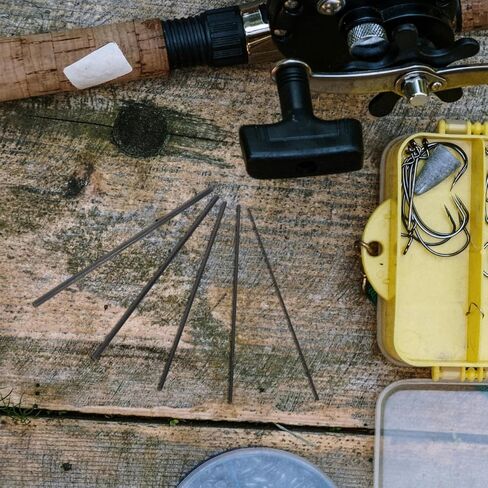 UPKOCH 5pcs Carbon Fiber Fishing Rod Repair Kit for Fly Fishing Replacement Tips and Lightweight for and Use in Kuwait