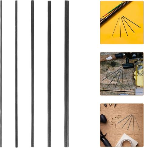 UPKOCH 5pcs Carbon Fiber Fishing Rod Repair Kit for Fly Fishing Replacement Tips and Lightweight for and Use in Kuwait