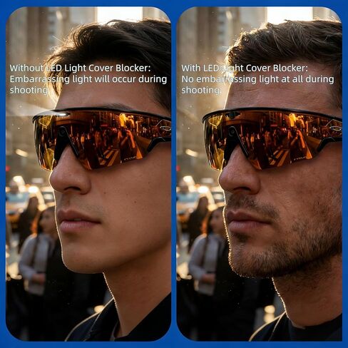 20 حزمة من حاجبات إضاءة LED متوافقة مع Oakley Meta Vanguard، ملصقات حجب LED لملحقات النظارات الذكية، وأغطية الإضاءة in Kuwait