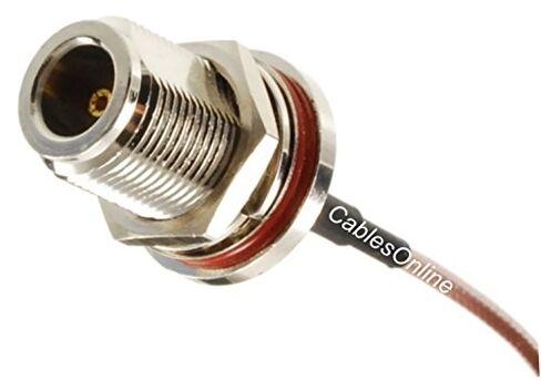 CablesOnline، كابل RP-SMA ذكر بطول 1 قدم إلى أنثى حاجز من النوع N 50 أوم RG316 كابل محوري منخفض الخسارة in Kuwait