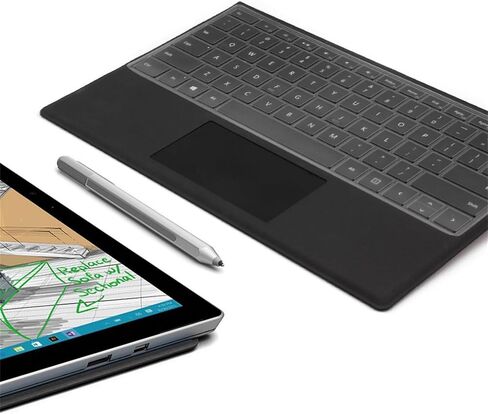 غطاء لوحة مفاتيح شفاف رفيع للغاية لجهاز Microsoft Surface Pro 7 و2015+ لوحة مفاتيح Microsoft Surface Pro 4/5/6، تصميم أمريكي in Kuwait