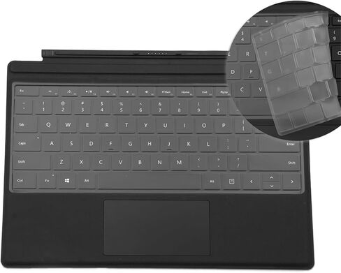 غطاء لوحة مفاتيح شفاف رفيع للغاية لجهاز Microsoft Surface Pro 7 و2015+ لوحة مفاتيح Microsoft Surface Pro 4/5/6، تصميم أمريكي in Kuwait