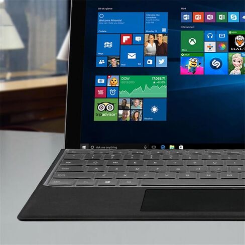 غطاء لوحة مفاتيح شفاف رفيع للغاية لجهاز Microsoft Surface Pro 7 و2015+ لوحة مفاتيح Microsoft Surface Pro 4/5/6، تصميم أمريكي in Kuwait