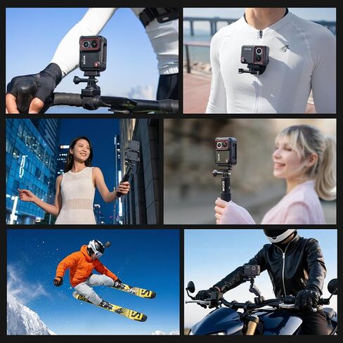SJCAM SJ30 8K/20FPS,4K/60FPS Action Camera with Wireless Mic & 7H Battery Handle,Low Light,2.51" Flip Touchscreen,SteadyMotion 2.0 Stabilization,5M Body Waterproof,for YouTube Creator Vlogging in Kuwait
