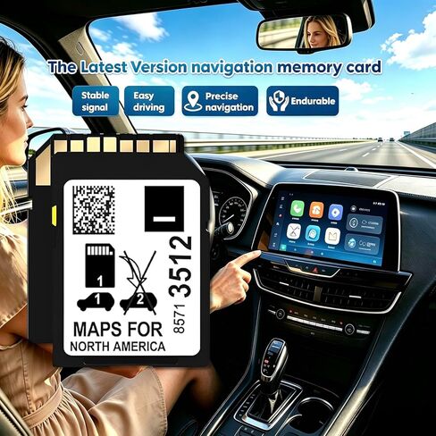 2025 2026 تحديث ذاكرة بطاقة SD للملاحة أحدث خريطة لـ 2019-2023 GM وBuick وCadillac وChevrolet وGMC و8571 3512 USA/CAN/MEX - خدمة ما بعد البيع لمدة 10 سنوات in Kuwait