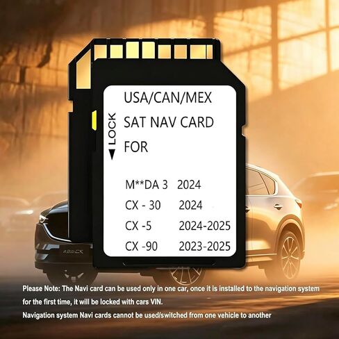 ذاكرة بطاقة SD للملاحة 2025 متوافقة مع Maz*da 3 2024، وCX30 (2024)، وCx5(2024-2025)، وCx90(2023-2025)، وأحدث خرائط GPS USA/CAN/MEX in Kuwait