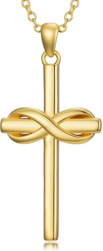 18K Gold Cross Pendant for Women Gold Cross Necklace 18K Gold Jewelry Religious Gift in Saudi Arabia