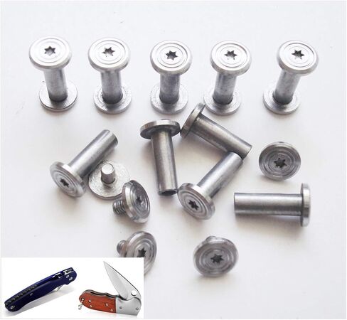 Knife Handle Fasteners,Hunting Knife Screw,EDC Knife Shaft Rivets - Pack of 10 Sets in Kuwait