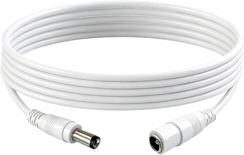 9.8FT 12V DC Extension Cable 5.5x2.1mm Male to Female DC Connector (Black) for Monitoring LED Strip Lights Cameras Routers 2 PCS in Kuwait