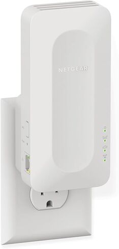 موسع نطاق NETGEAR WiFi 6 (EAX17) - معزز ومكرر الإشارة اللاسلكية ثنائي النطاق AX3000 (سرعة تصل إلى 3.0 جيجابت في الثانية) - أضف ما يصل إلى 1500 قدم مربع، 20 جهازًا (متجدد) in Kuwait