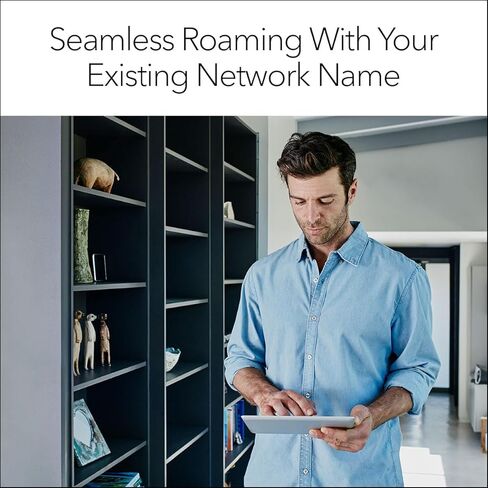 موسع نطاق NETGEAR WiFi 6 (EAX17) - معزز ومكرر الإشارة اللاسلكية ثنائي النطاق AX3000 (سرعة تصل إلى 3.0 جيجابت في الثانية) - أضف ما يصل إلى 1500 قدم مربع، 20 جهازًا (متجدد) in Kuwait