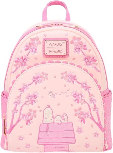 حقيبة ظهر صغيرة من Loungefly Peanuts Cherry Blossom Snoopy - BoxLunch حصريًا باللون الوردي in Kuwait