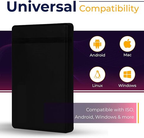 1TB Portable Gaming External Hard Drive, USB 3.0 HDD Storage & Backup Drive for Laptop, Desktop, Mac - Storage Expansion Drive Compatible with Game Consoles, PS4, PS5 - Black in Saudi Arabia