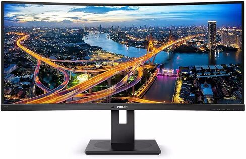 فيليبس 346B1C شاشة منحنية فائقة الاتساع مقاس 34 بوصة، وشاشة UltraWide QHD 2K، ومنفذ USB-C ومفتاح KVM مدمج in Kuwait
