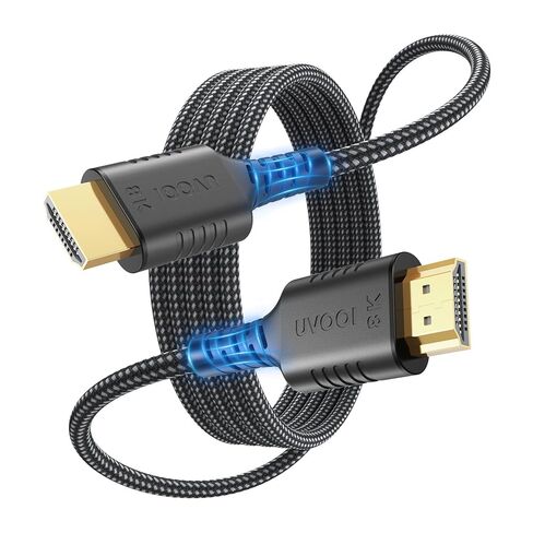 8K HDMI Cable 5-Pack 6FT, HDMI 2.1 Cord 48Gbps Ultra High Speed Braided Cable, Supports 8K@60Hz & 4K@240Hz/165/144Hz, HDR, eARC, VRR, Compatible with PS4/PS5, Xbox Series X, Switch, PC, Monitor in Saudi Arabia