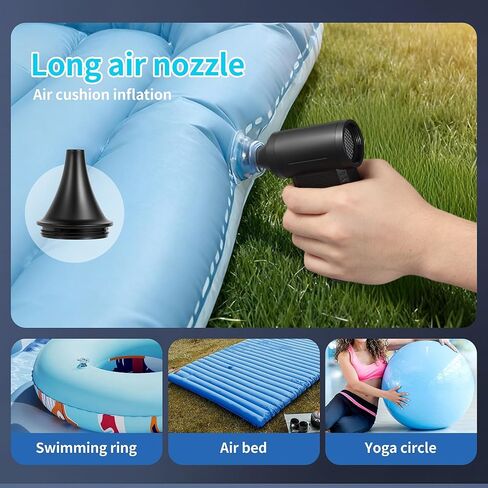 Cordless Air Duster Blower,150000 RPM Brushless Motor, 2-in-1 Vacuum & Blower, 5 Speeds With Power Display, Portable Electric Duster for PC,Car,Keyboard,Sofa,Workshop,Inflatable (29.6, Watt Hours) in Kuwait