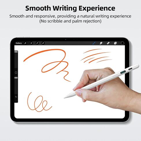 قلم شاشة اللمس Bettdow POM Feather Stylus Pen لنظام Android، قلم شاشة لمس سعوية من النوع C متوافق مع أجهزة Xiaomi Pad/Lenovo وأجهزة Huawei اللوحية، أبيض in Kuwait