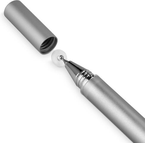 قلم BoxWave Stylus متوافق مع LG Gram 15 (15Z90N) - قلم ذو سعة FineTouch، قلم شاشة فائق الدقة - فضي معدني in Kuwait