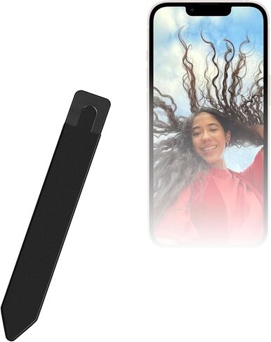 BoxWave Stylus Pouch Compatible with Apple iPhone 13 - Stylus PortaPouch, Pen Stylii Holder Carrier Portable Self-Adhesive - Jet Black in Kuwait