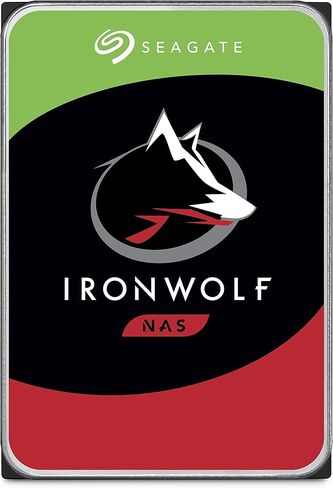 محرك الأقراص الصلبة الداخلي Seagate IronWolf NAS 7200RPM SATA 10 تيرابايت 6 جيجابايت/ثانية 3.5 بوصة (ST10000VN0004) (متجدد) in Kuwait