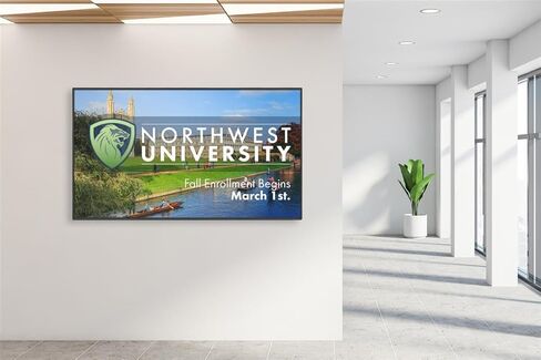 Displays2go 55" Wall-Mounted Commercial Digital Signage Monitor – Android 11 HD Display with Slim Design (DH055NLB) in Kuwait