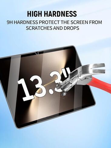 واقي شاشة لجهاز Honor Magic Pad 3/3 Pro Android 15 Tablet 13.3 بوصة، طبقة من الزجاج المقوى 9H لجهاز MagicPad3/MagicPad 3 Pro، سهل التركيب، بدون فقاعات، عبوتان in Kuwait