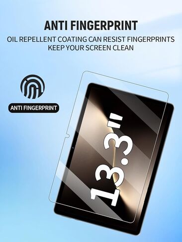 واقي شاشة لجهاز Honor Magic Pad 3/3 Pro Android 15 Tablet 13.3 بوصة، طبقة من الزجاج المقوى 9H لجهاز MagicPad3/MagicPad 3 Pro، سهل التركيب، بدون فقاعات، عبوتان in Kuwait