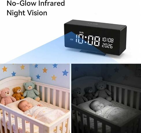 Wireless Security Mini Camera–Indoor Security Camera, Nanny Camera with 1080P HD Video,AI Motion Alerts,Digital Clock, Night Vision, 5G&2.4G, Bluetooth Setup,Local & Cloud Storage in Kuwait
