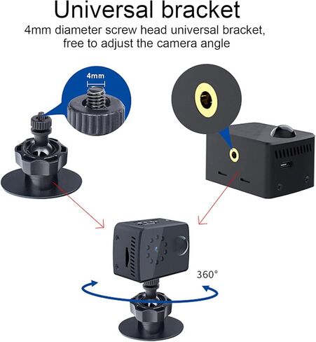 MD20 E 1080P Mini Camera with PIR Detection, 120° Wide Angle, 30 Days Extra Standby for Home Security in Kuwait