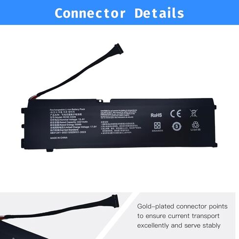 RC30-0328 استبدال بطارية الكمبيوتر المحمول لـ Razer Blade 15 Base 2020/2021 RZ09-0328X RZ09-03289 RZ09-03287 RZ09-03286 RZ09-0369 RZ09-03287E22 RZ09-0328 [15.4 65 وات] in Kuwait
