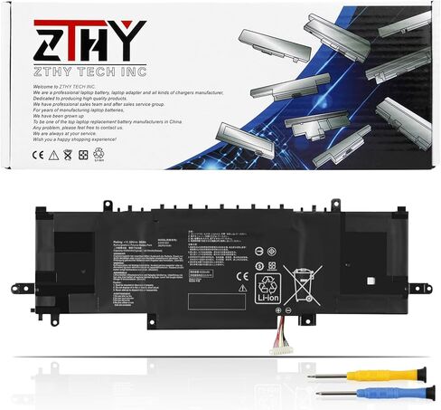 ZTHY C31N1841 استبدال بطارية الكمبيوتر المحمول Asus ZenBook UM433 UM433D UM433DA UM433IQ UM434 UM434DA Q427 Q427F Q427FL UX334 UX334FA UX334FL UX434 UX434FA UX434FL UX463 UX463F UX463FA 11.55 فولت 50 وات في الساعة in Kuwait