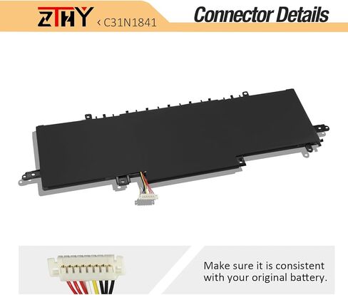 ZTHY C31N1841 استبدال بطارية الكمبيوتر المحمول Asus ZenBook UM433 UM433D UM433DA UM433IQ UM434 UM434DA Q427 Q427F Q427FL UX334 UX334FA UX334FL UX434 UX434FA UX434FL UX463 UX463F UX463FA 11.55 فولت 50 وات في الساعة in Kuwait