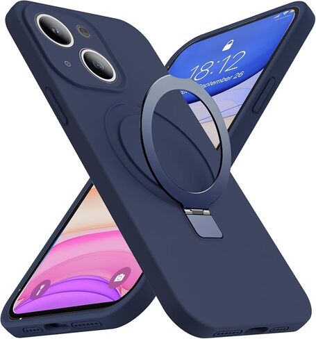 SKYLMW متوافق مع حافظة iPhone 17 Pro Max مع حامل مغناطيسي غير مرئي متوافق مع حافظات هواتف iPhone 17 Pro Max المصنوعة من السيليكون المضاد للصدمات والمختبرة ضد السقوط العسكري للنساء والرجال 6.9 بوصة، أرجواني in Kuwait