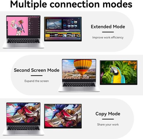 شاشة عرض محمولة تعمل باللمس مقاس 10.5 بوصة OLED 2.5K، DCI-P3 بنسبة 100%، لمحول Windows Android in Kuwait