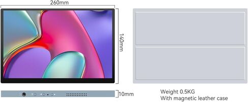 شاشة عرض محمولة تعمل باللمس مقاس 10.5 بوصة OLED 2.5K، DCI-P3 بنسبة 100%، لمحول Windows Android in Kuwait