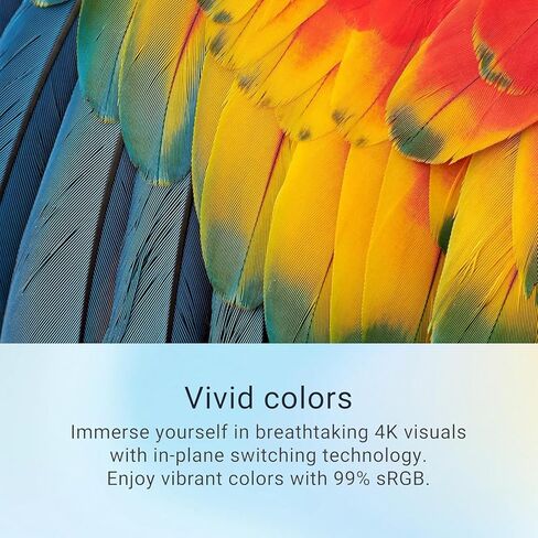 Dell 27" 4K UHD Monitor, IPS Display, 120Hz, 99% sRGB Color Gamut, Built-in Speakers, AMD FreeSync, Low Blue Light Technology, USB-C, Adjustable Stand(Tilt|Pivot|Height|Swivel) - Ash White in Kuwait